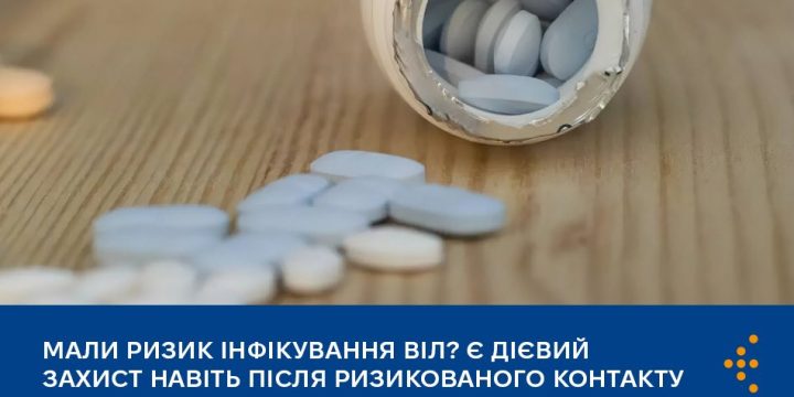 Мали ризик інфікування ВІЛ? Є дієвий захист навіть після ризикованого контакту