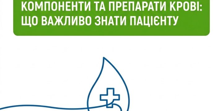 Компоненти крові та їх переливання безоплатні для пацієнтів у межах “Програми медичних гарантій”